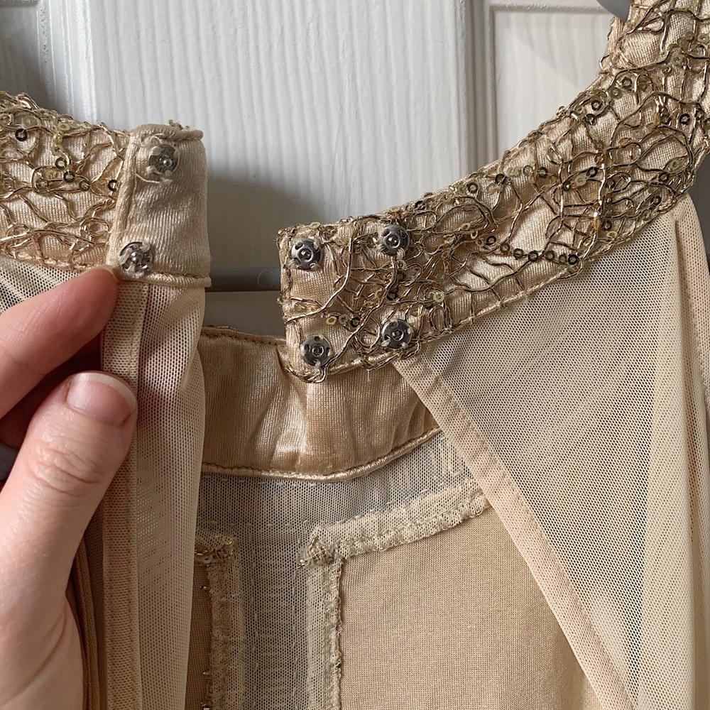 Gold beaded dress - NWT! - Picture 6 of 8